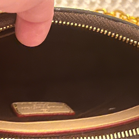 Fashion Inspired Brown Monogram Shoulder Bag: Convertable to crossbody - Picture 9 of 16